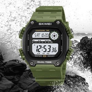 Skmei - 2126 - Luminous 50m Waterproof Mutifunctional - ArmyGreen image 2
