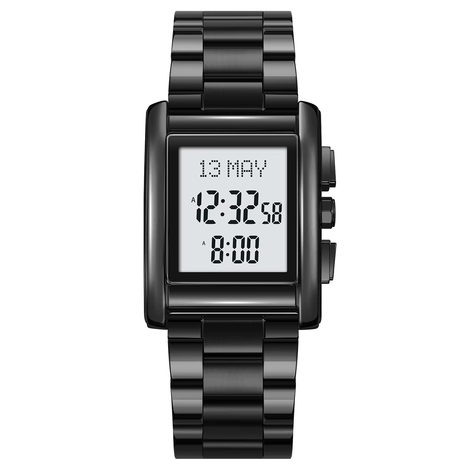 SKMEI 2092 - Qibla Azan Time Reminder Prayer Watch - black image 0