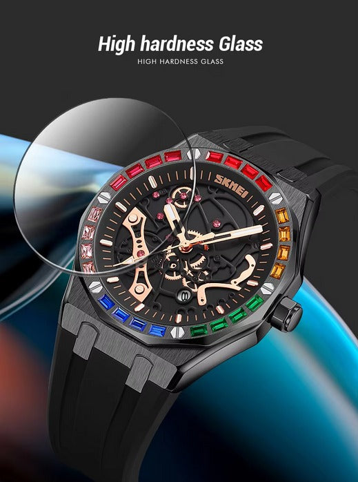SKMEI - 9365 - Men's Quartz Watch Business Zinc Alloy - Black/Black image 2
