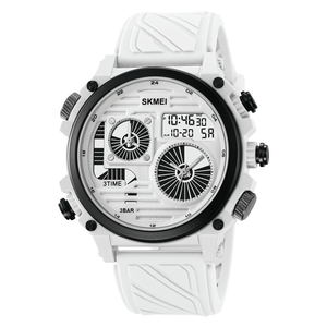 Skmei - 2202 - 4 Time Display Digital Sport - White/White image 0