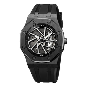 SKMEI - 2359 - Rotating Wheel Sports Edition Watch - black-silical gel image 1