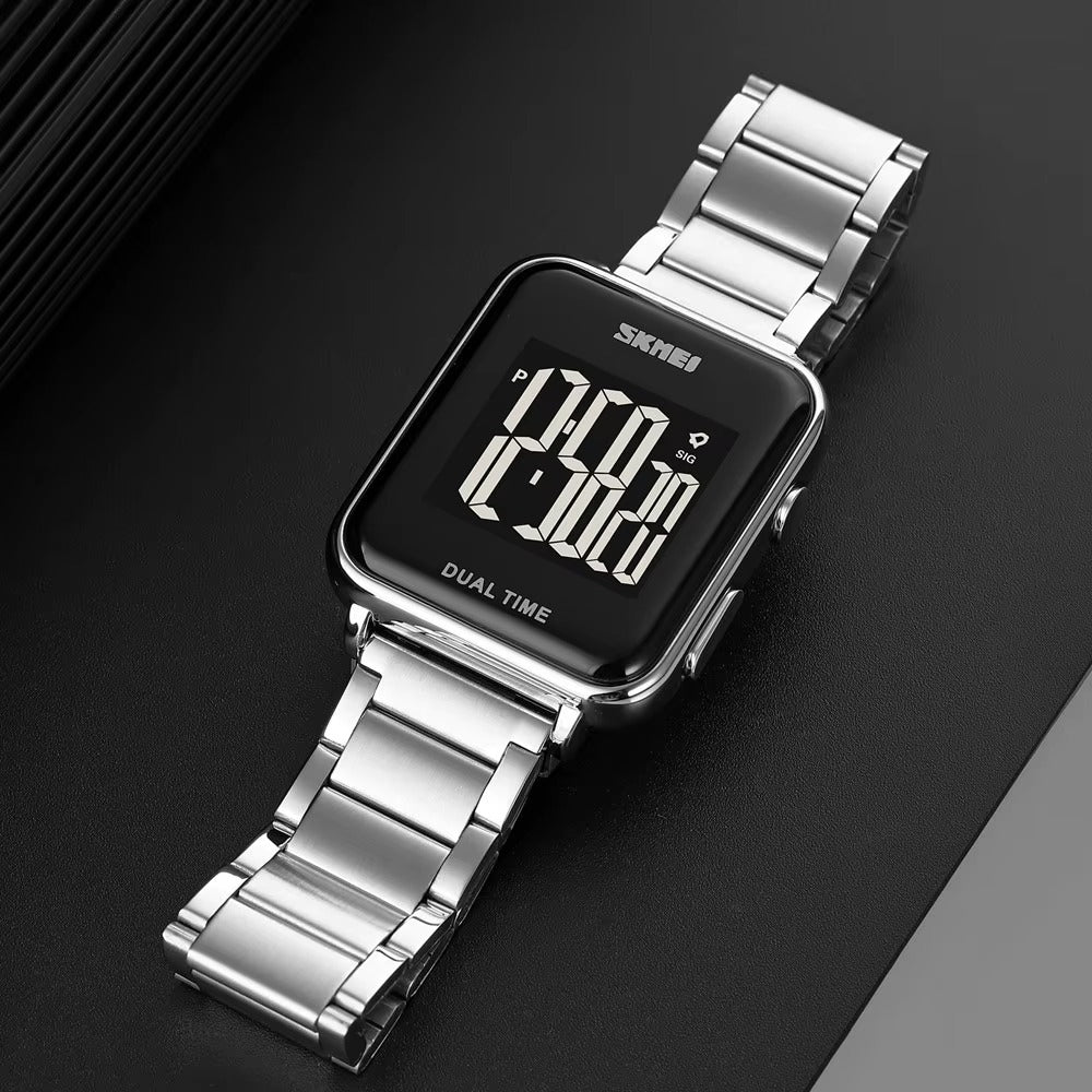 SKMEI - 1852 - Digital Countdown Electronic Movement - Silver image 2