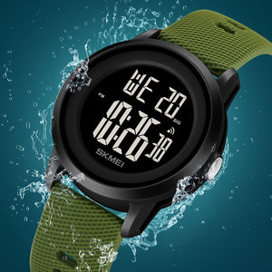 Skmei - 2218 - Active Day Digital Watch - ArmyGreen image 0