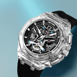 SKMEI - 2426 - Aggressive Sporty Chronograph Watch - white/black image 7