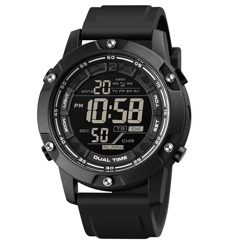 SKMEI - 1762 - Digital LED Military Sport Watch - Black image 2