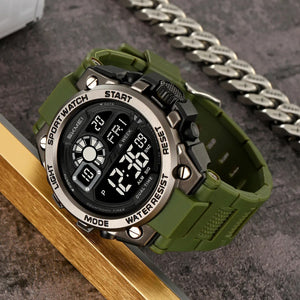 SKMEI 2318 Rugged Digital Sport Watch - armygreen image 1