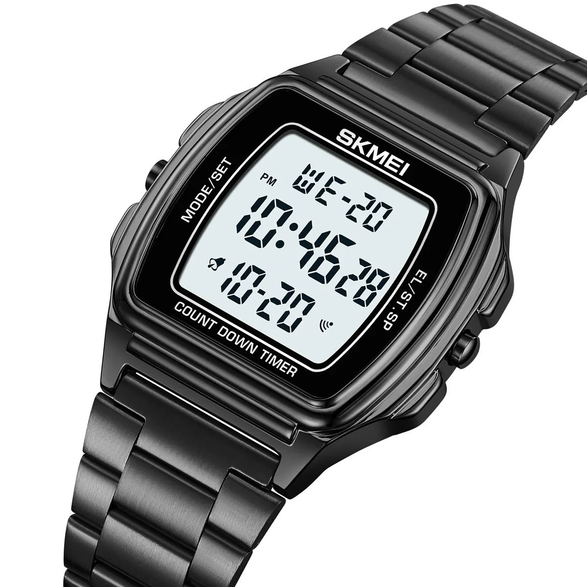 SKMEI 2239 Square Digital Countdown Timer Watch - black image 0