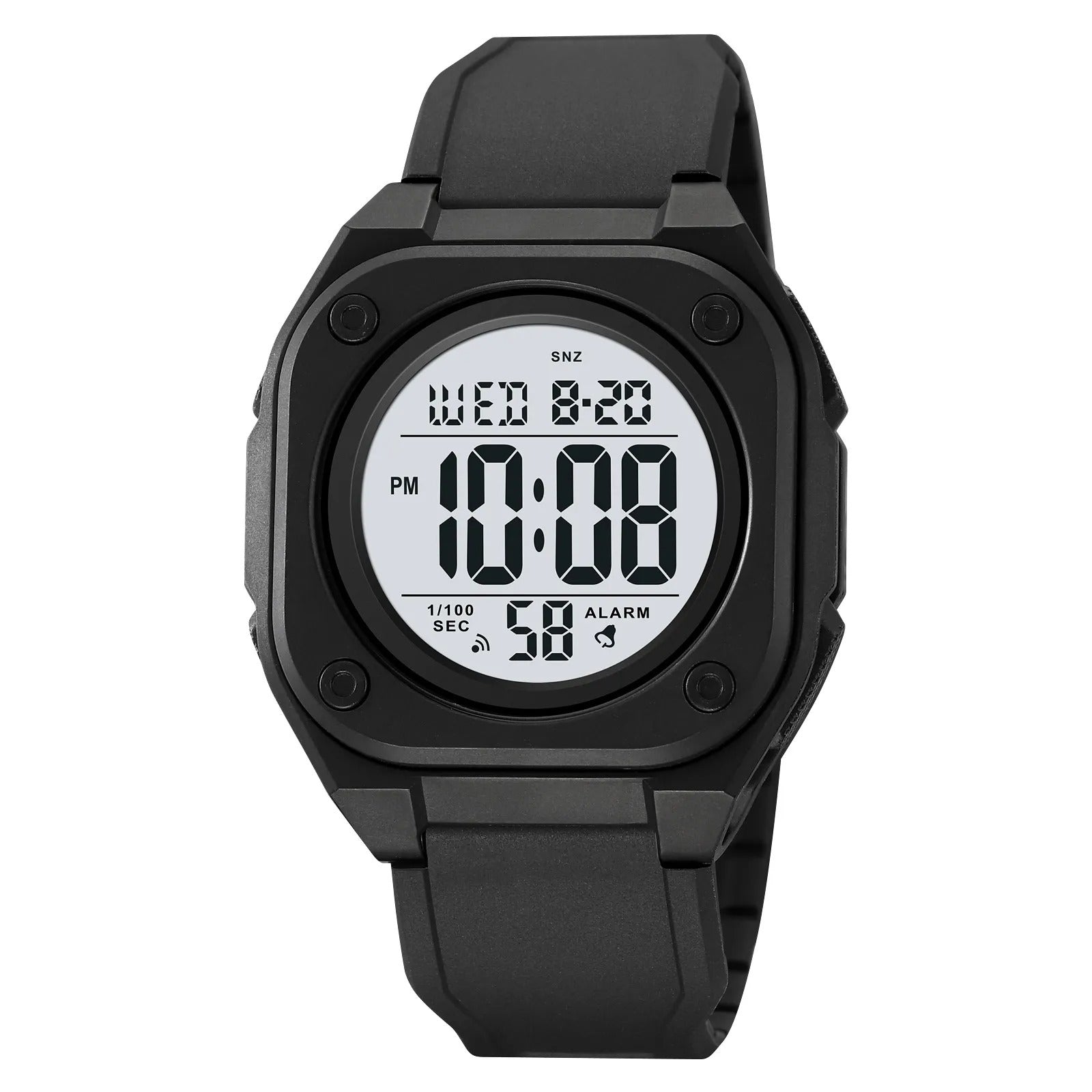 Skmei - 2160 - Smart Digital Functions Watch - black-white image 0