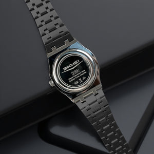 SKMEI - 2359 - Rotating Wheel Sports Edition Watch - black-steel image 2