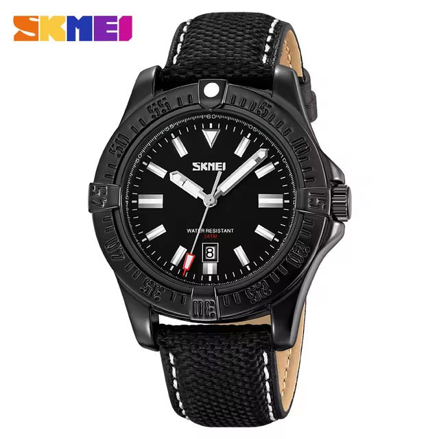 SKMEI - 9339 - High Quality Luxury Watch - Black image 1