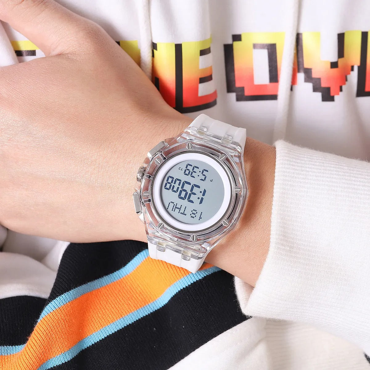 Skmei - 2481 - Heavy Duty Sports Digital Watch - white image 2