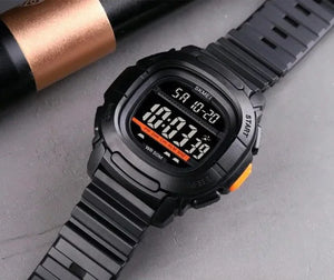 Skmei - 1657 - Sports 50M Waterproof Digital - Black/Black image 1