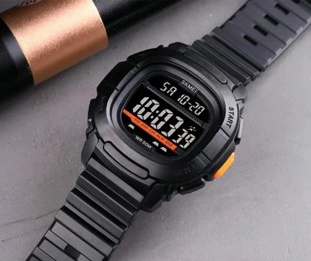 Skmei - 1657 - Sports 50M Waterproof Digital - Black/Black image 1
