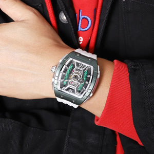 SKMEI - M033 - Phantom Automatic Skeleton Watch - white image 4