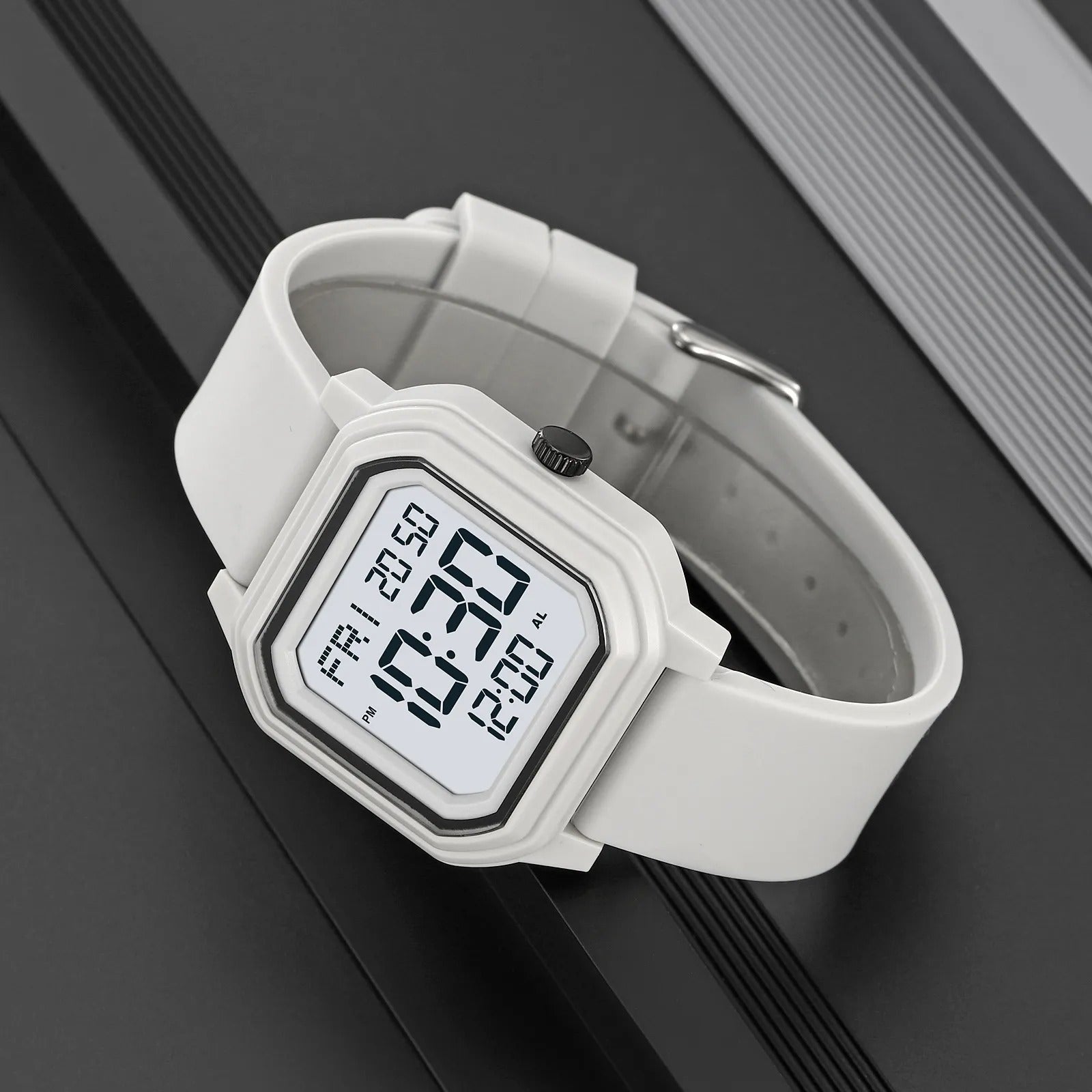 Skmei - 2558 - Minimal Time Digital Watch - Grey image 1