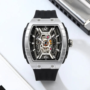 SKMEI - M033 - Phantom Automatic Skeleton Watch - silver image 1