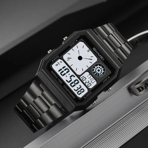 Skmei - 2353 - Digital World Electronic Watch - Black/White image 0