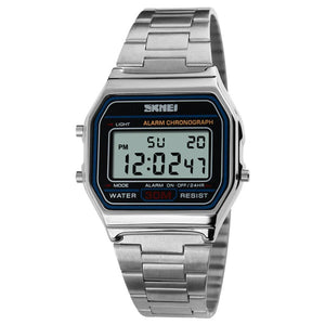 Skmei - 1123 - Digital Stainless Steel Watch - Silver image 0