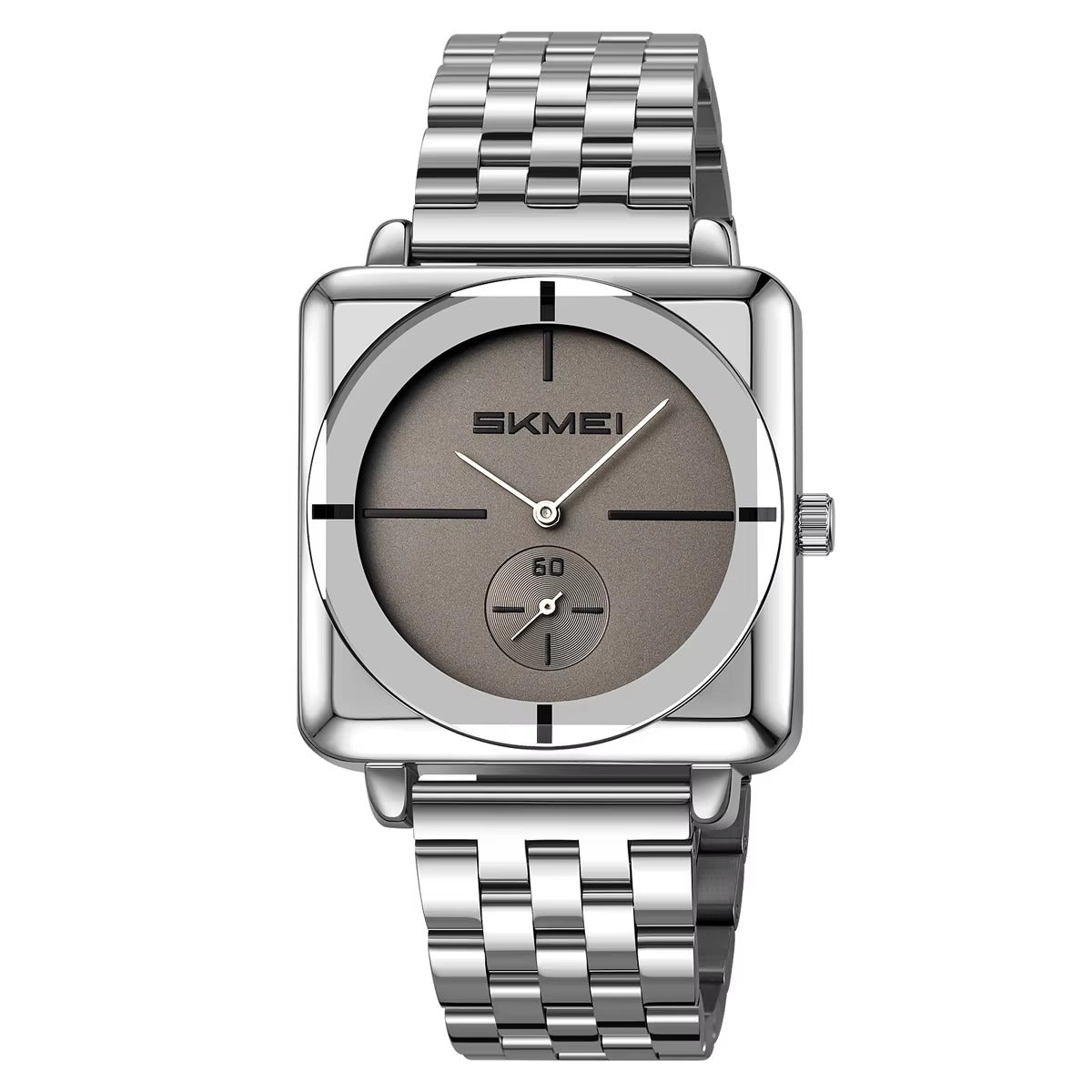Skmei - 2413 - Minimal Elegant Square Design - Silver/Titanium image 0