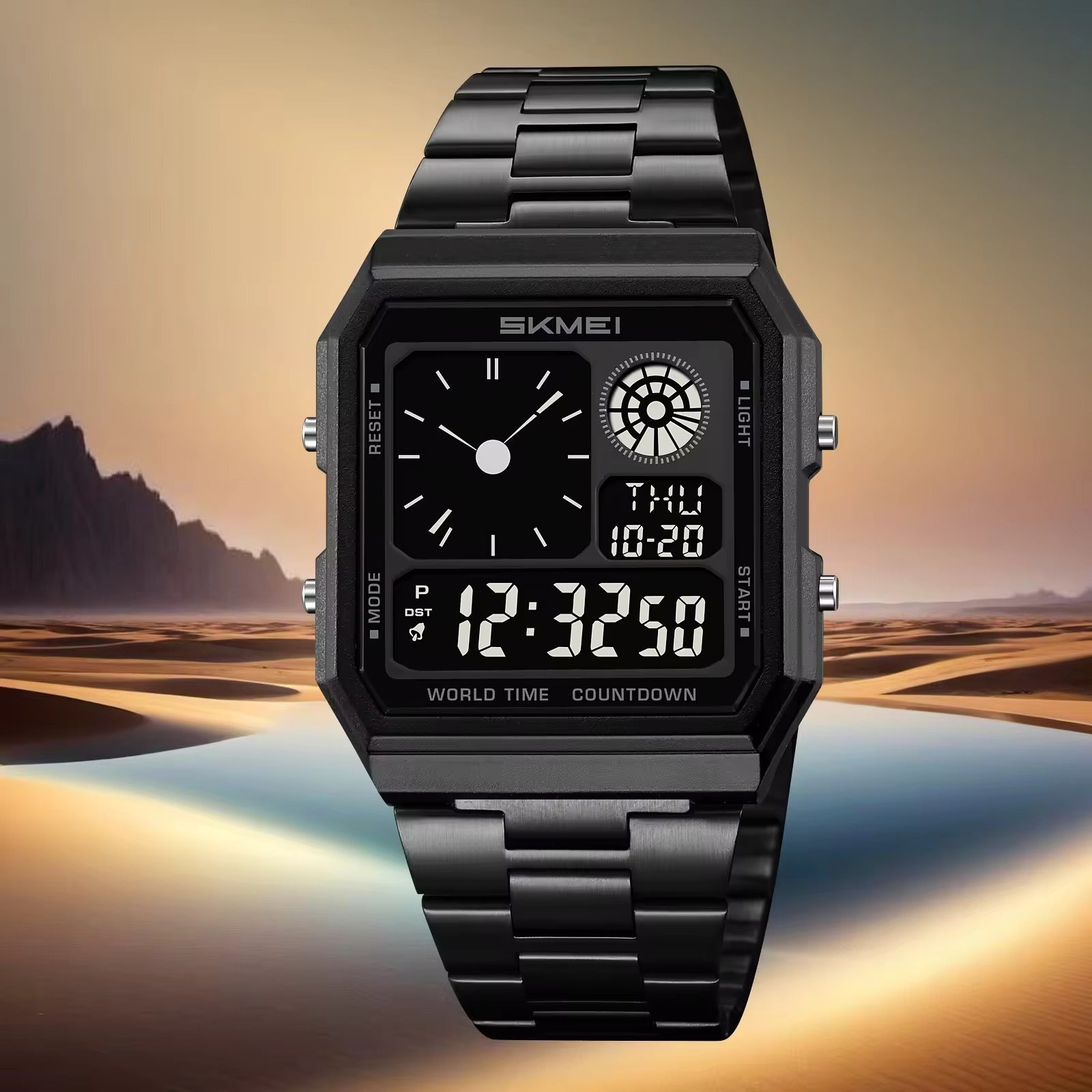 Skmei - 2353 - Digital World Electronic Watch - black/black image 4
