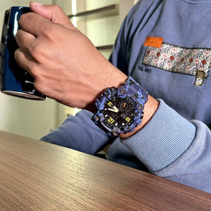 Skmei - 1637 - Warrior Dual Display Watch - Blue Camo image 2