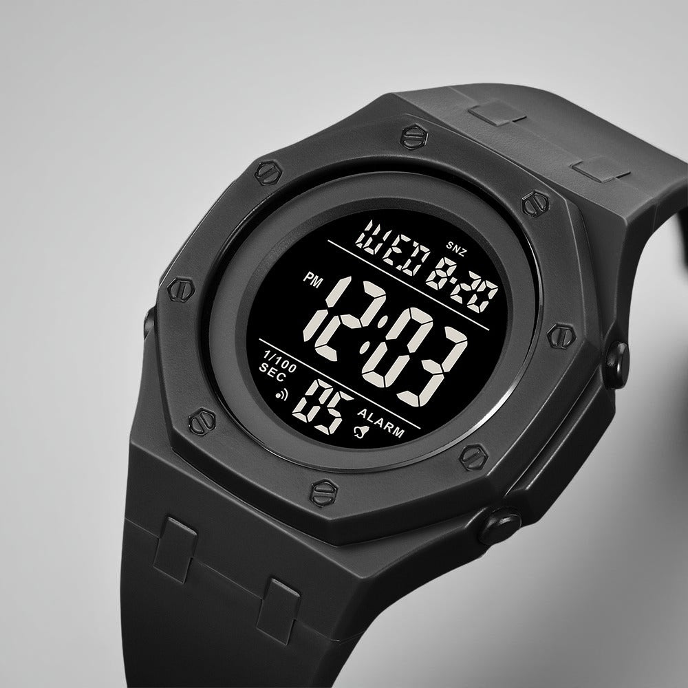 Skmei 2048 Digital Sports Watch - Black/black image 3