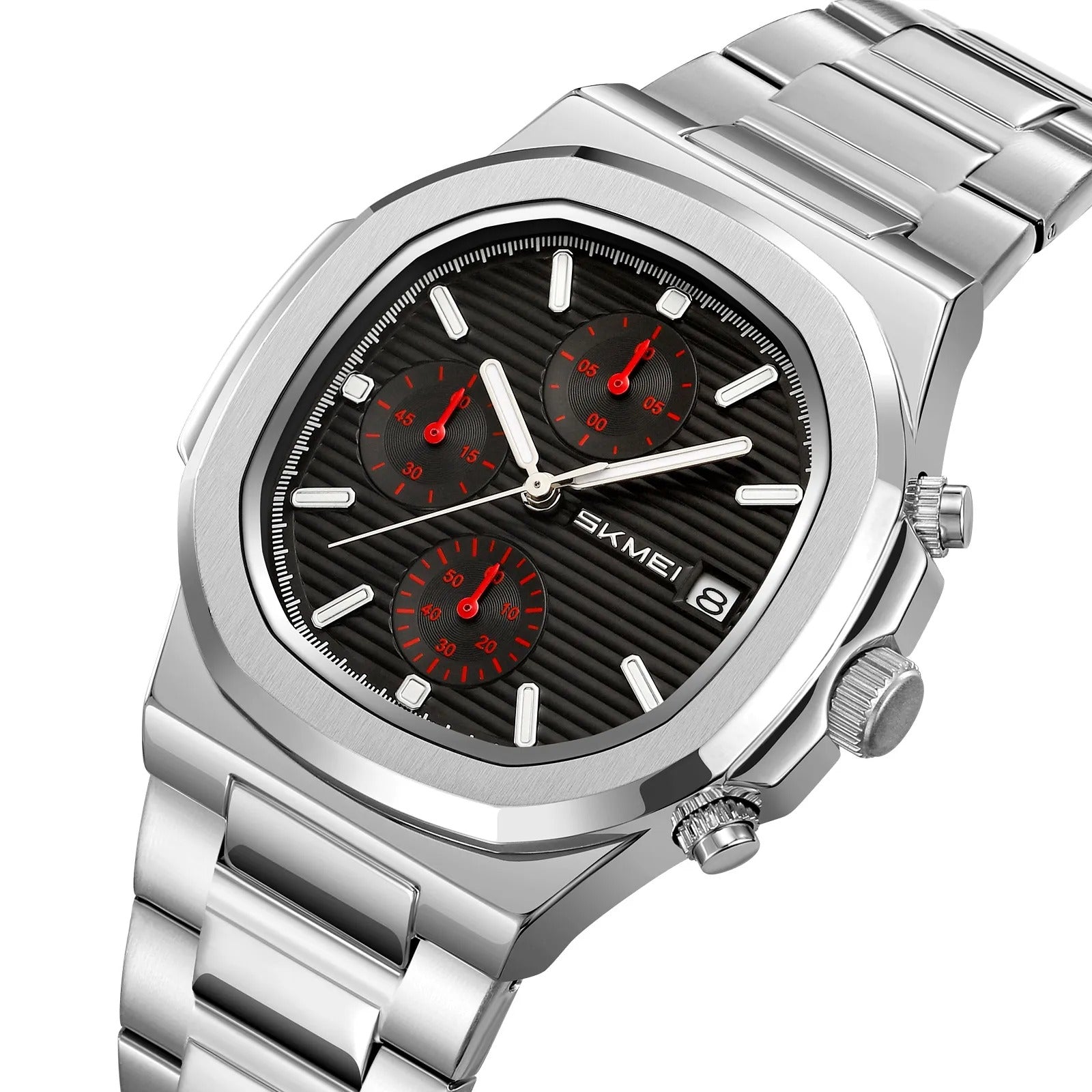 Skmei – 9374 – Chronograph Edition Watch – Silver/Black image 0