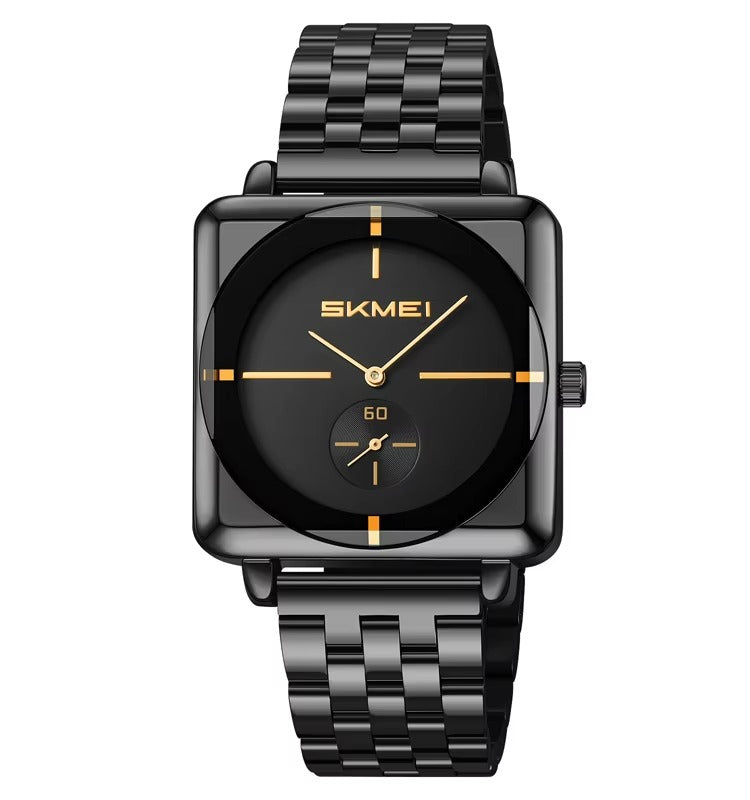 Skmei - 2413 - Minimal Elegant Square Design - Black/Black image 1