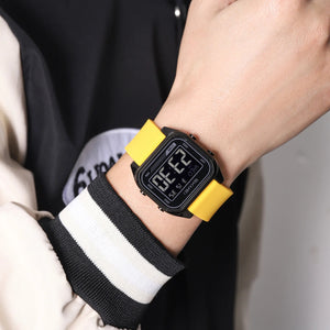 Skmei - 2496 - Digital LED Waterproof Watch - Black/Yellow image 2