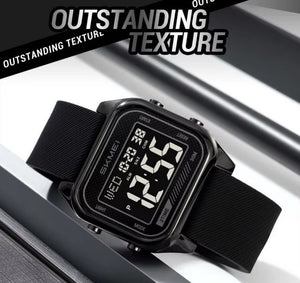 Skmei - 2496 - Digital LED Waterproof Watch - Black/Black image 1