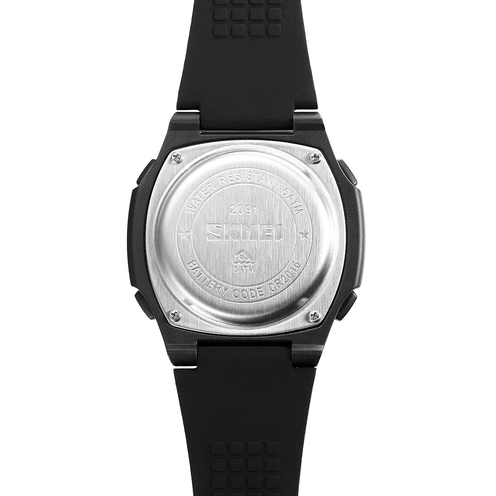 Skmei - 2091 - Digital Analog - Black/Grey-White image 1