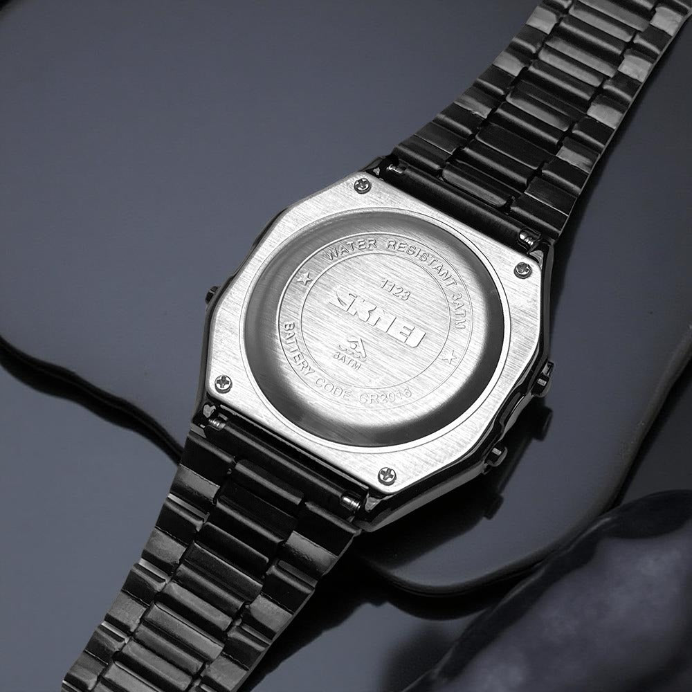 Skmei - 1123 - Digital Stainless Steel Watch - Black image 2