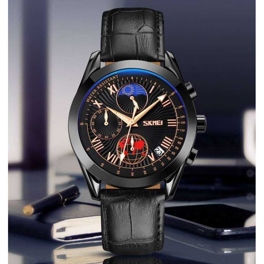 SKMEI - 9236 - Chronograph High Quality Watch - Black/Black image 0