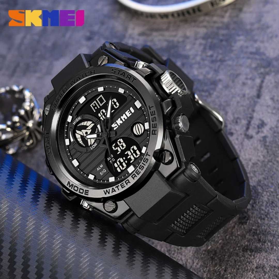 SKMEI 2031 Rugged Digital Sports Watch - Black image 4