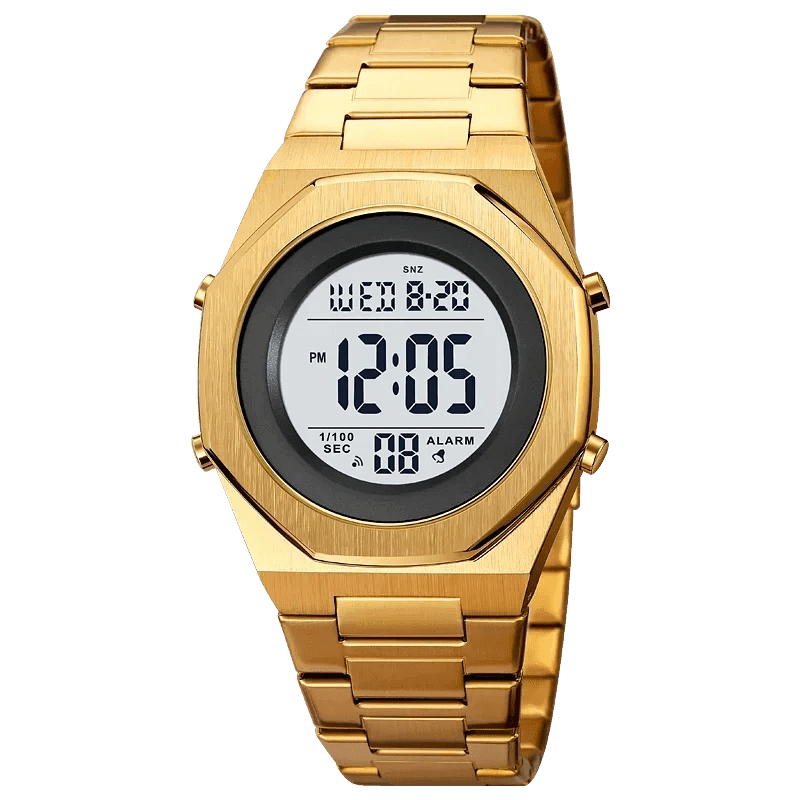 Skmei - 2066 - Digital Sports Waterproof Hand Multifunctional - Golden/White image 0