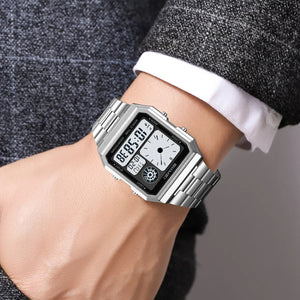 Skmei - 2353 - Digital World Electronic Watch - Silver image 1