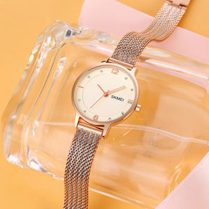 SKMEI - 1874 - Women Stainless Steel Quartz Watch - rose gold image 3