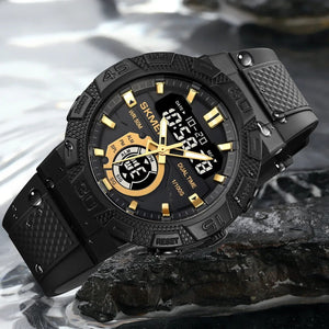 Skmei - 1881 - 50M Waterproof - Gold/Black image 0
