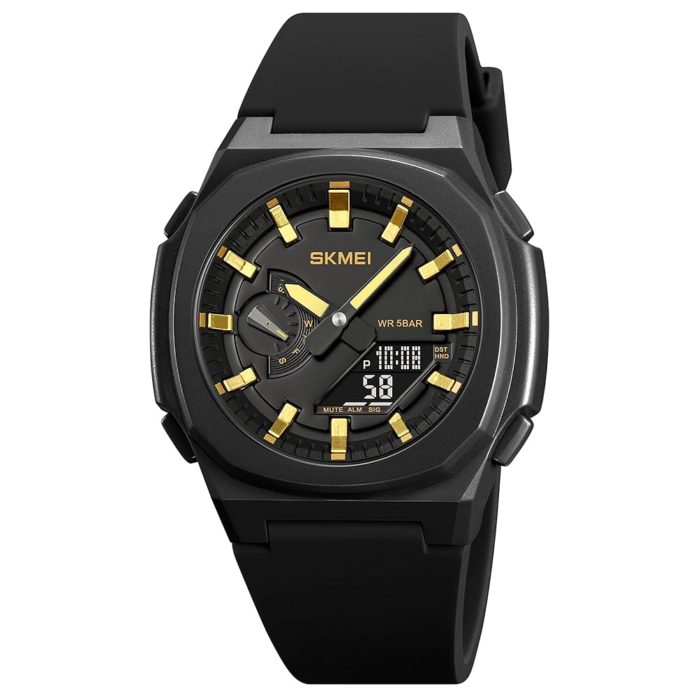 Skmei - 2091 - Digital Analog - Black/Gold-Black image 0