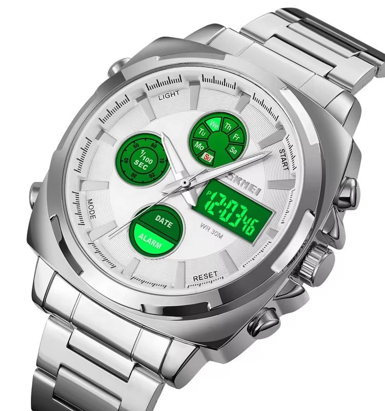 SKMEI - 1673 - High Quality Luxury Watch - Silver image 2