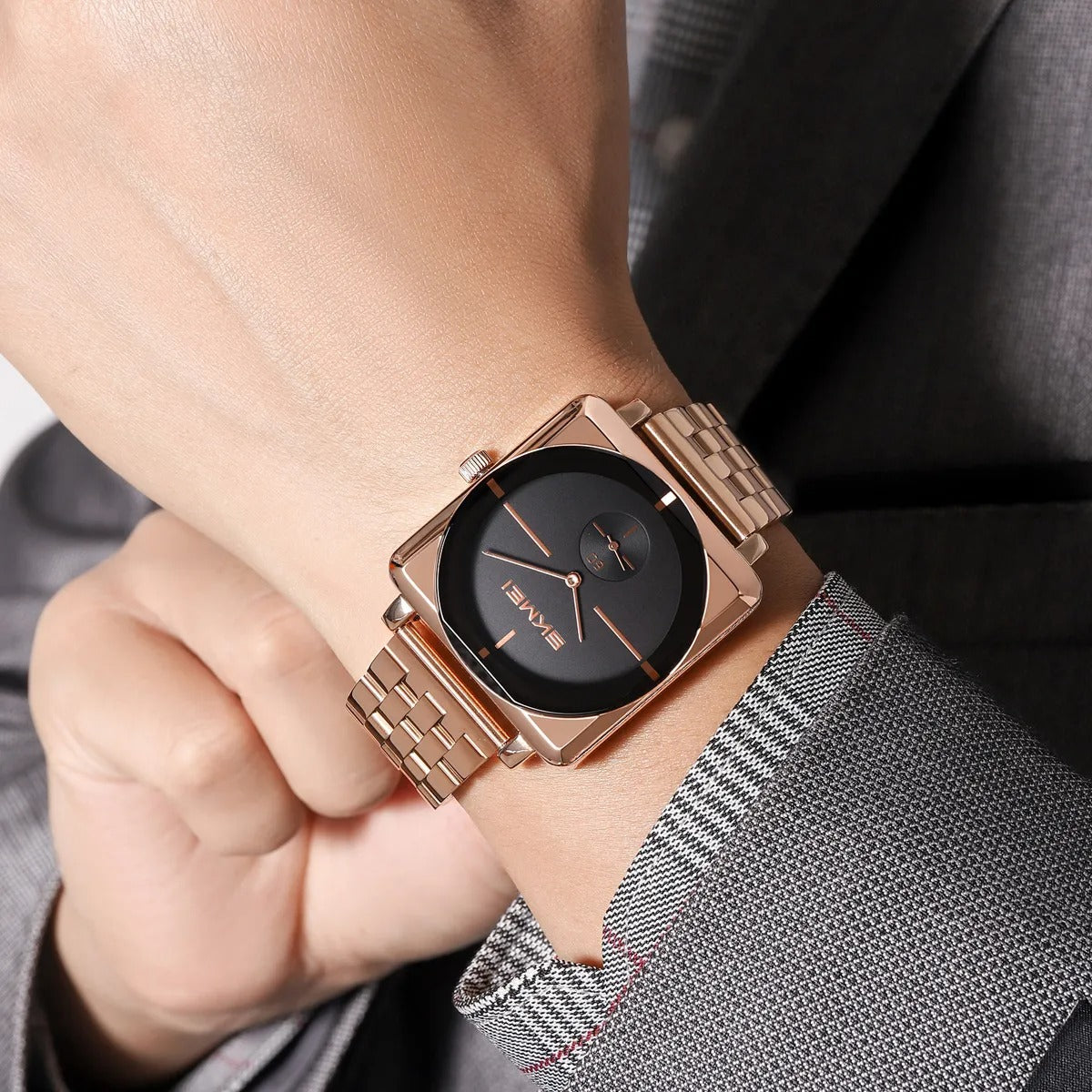 Skmei - 2413 - Minimal Elegant Square Design - RoseGold image 2