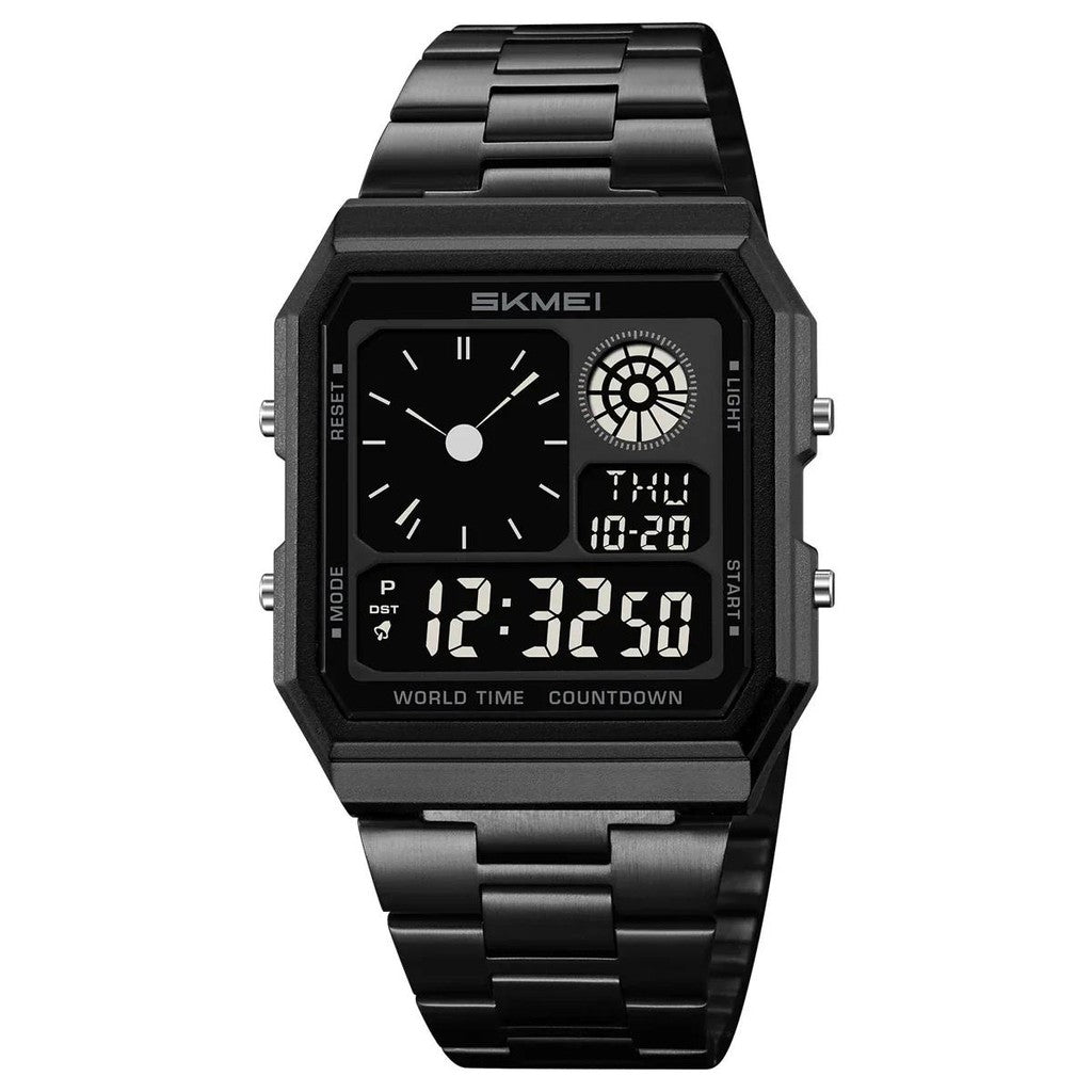 Skmei - 2353 - Digital World Electronic Watch - black/black image 3