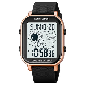 Skmei - 1971 - Space Explorer Digital Watch - RoseGold image 0