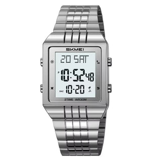 SKMEI - 2335 - Digital Multifunction Stainless Steel Watch - Silver image 0