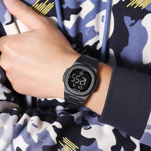 SKMEI 2428 Digital Casual Sports Watch - Black/black image 2