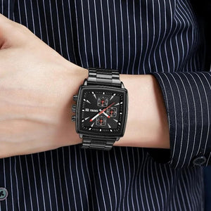 SKMEI - 9331 - Luxury Chronograph Wr30m Waterpoof Quartz - Black/Black image 2
