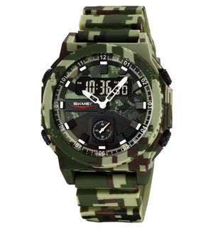SKMEI - 2355 - Tactical Sports Digital Watch - ArmyCamo image 1