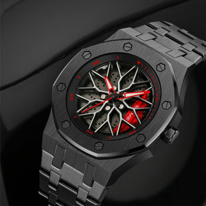 SKMEI - 2359 - Rotating Wheel Sports Edition Watch - black-steel image 6
