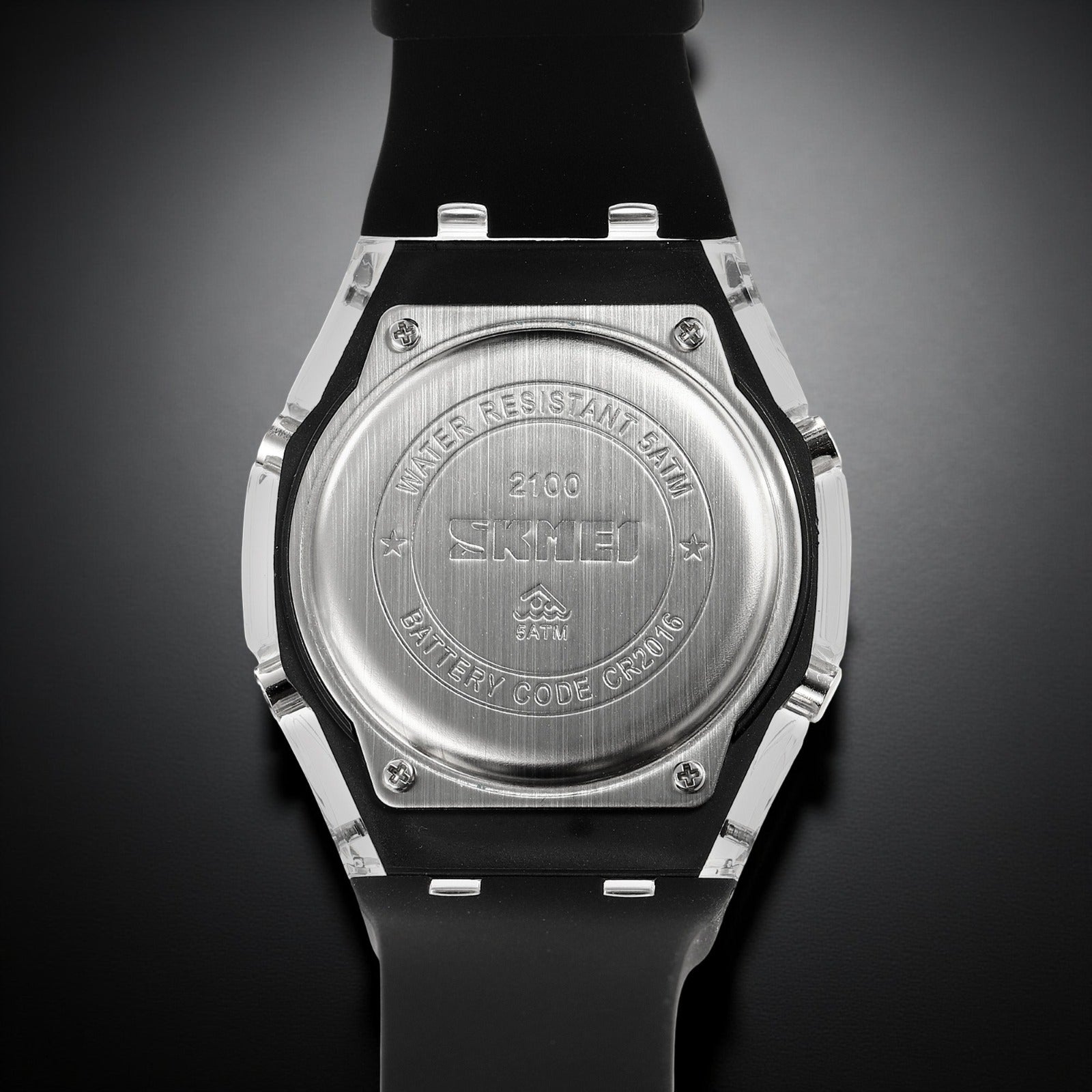 Skmei - 2100 - World Time 50m Waterproof - Black/Grey image 3
