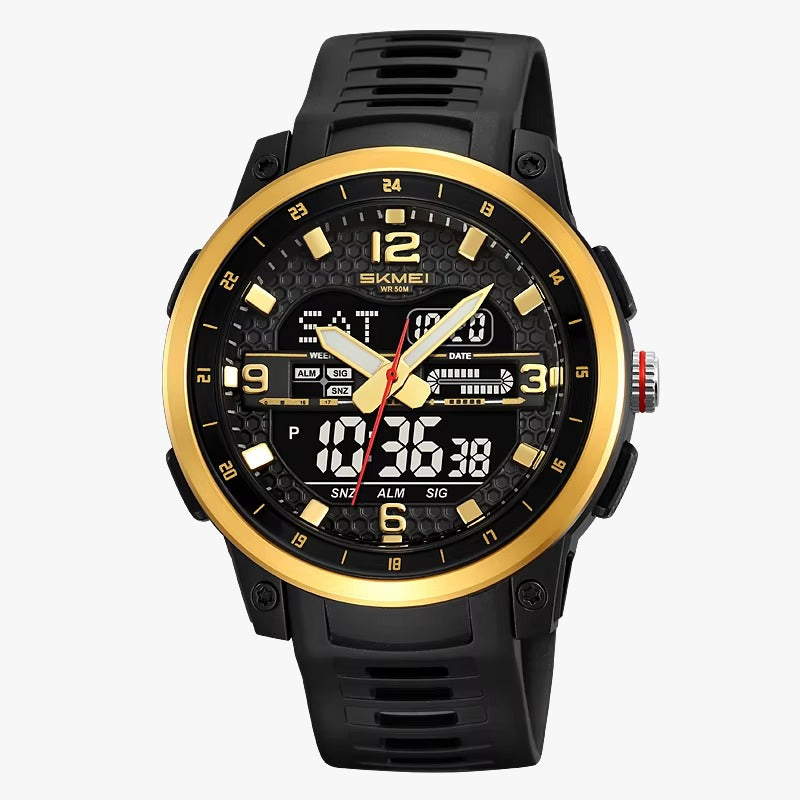SKMEI - 2401 - High Quality Luxury Watch - Gold image 1